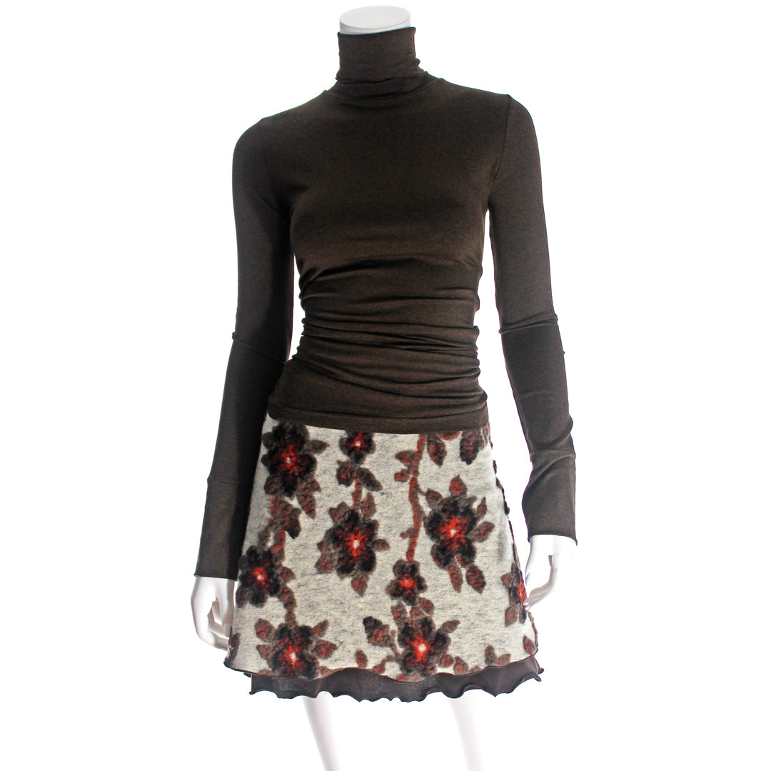 jessiewoolflowerskirtbrown